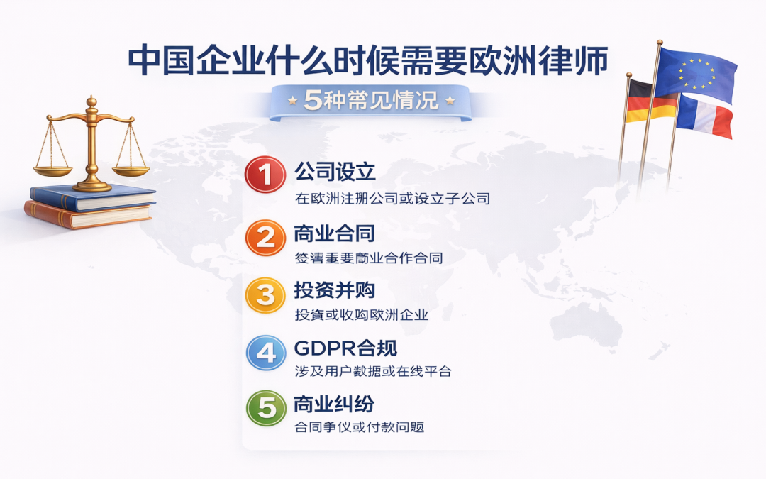 中国企业什么时候需要欧洲律师